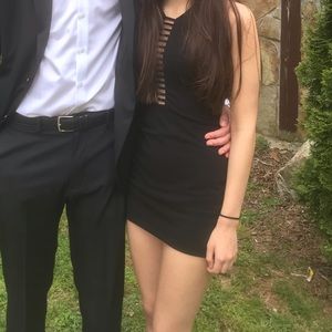 Black short dress!